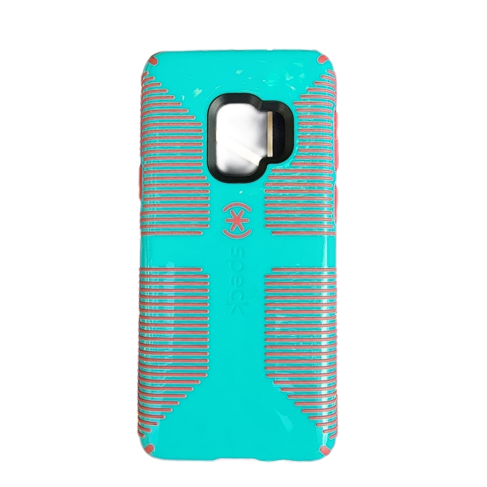 speck CandyShell Samsung Galazy 9+ Teal & Pink No Slip Grip Military Grade Drop